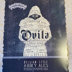 Sierra Nevada Brewing Ovila Abbey Ale Metal Wall Sign.